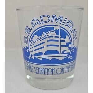 Vintage St. Louis‎ S.S. Admiral Highball Glass Bar Tavern U297